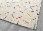 Assorted (999) 2-Colored Sprinkles Hand-Tufted 100% Wool Area Rug 5x8