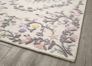 Assorted (999) 2-Floral Garden Hand-Tufted Wool Blend Area Rug 5x8