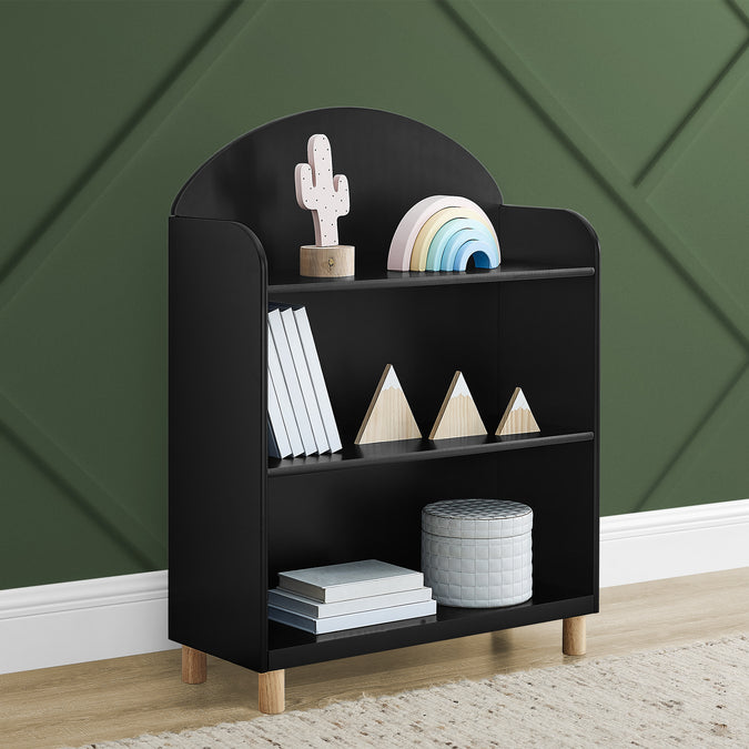 Ebony with Natural (1482) 14-Reese Bookcase