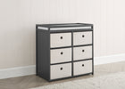 Charcoal Grey with Flax (1511) 6-Hayes Fabric Bin Changer