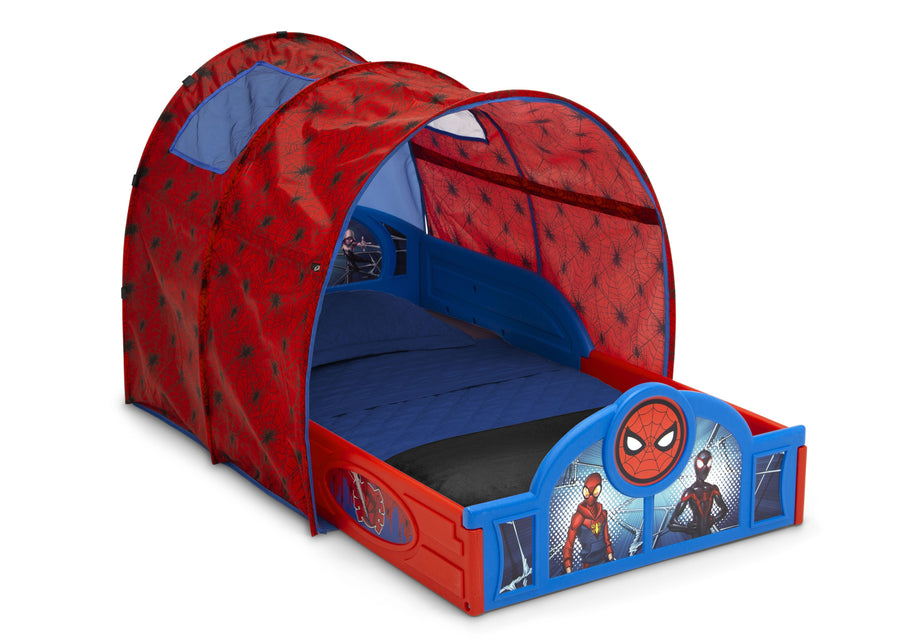 Spider-Man (1163) 2-Spider-Man Sleep and Play Toddler Bed with Tent