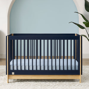 Navy with Natural (1481) 4-babyGap Tate 4-in-1 Convertible Crib