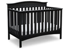 Black (001) 3-Baker 4-in-1 Convertible Crib