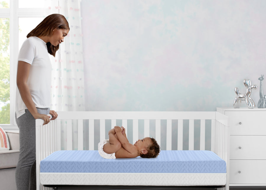 No Color (NO) 1-Breathe Mattress - Breathable Baby Crib and Toddler Mattress with Cloud Core