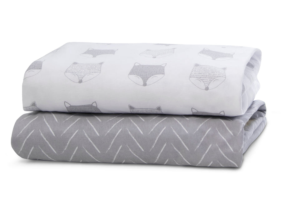 DCB: Indie Fox (3405) 7-Indie Fox Fitted Crib Sheets - 2 Pack