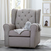 French Grey (1304) 21-Emma Nursery Glider Swivel Rocker Chair