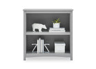 Grey (026) 2-Universal 2-Shelf Bookcase