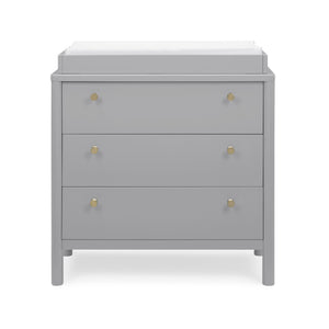 Grey (026) 4-Remy 3 Drawer Dresser with Changing Top