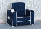 Blue (289C) 9-Chelsea Kids Upholstered Chair with Cup Holder