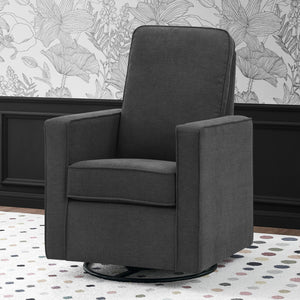 Dark Grey (1455) 39-Skye Nursery Glider Swivel Chair with LiveSmart Fabric