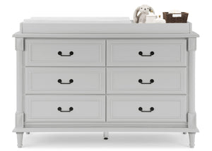 DCB: Moonstruck Grey (1351) 3-Juliette 6 Drawer Dresser with Changing Top