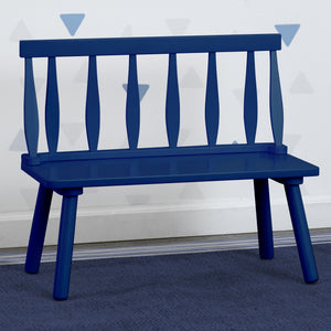Blue (295C) 6-Kids Wooden Windsor Bench