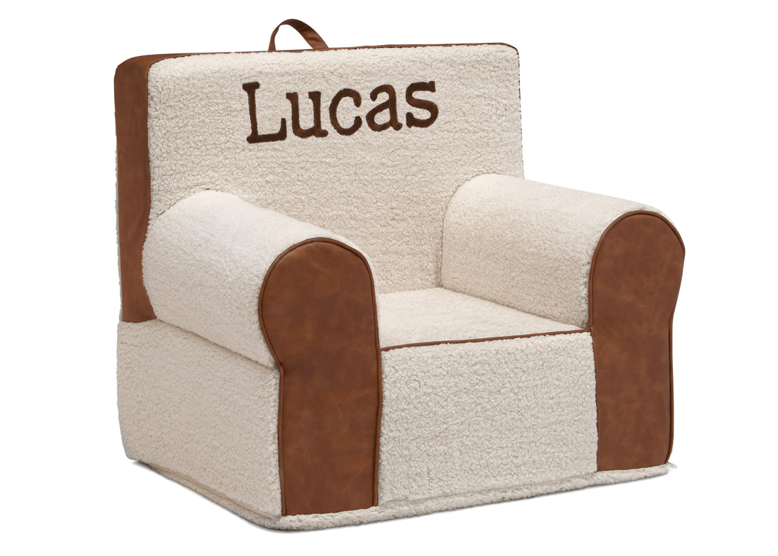 Cream Sherpa with Brown Leather (5047)