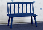 Blue (295C) 1-Kids Wooden Windsor Bench