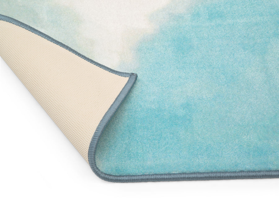 Watercolor (3024) 4-Watercolor Rectangle Area Rug for Kids, 53-Inch x 59-Inch