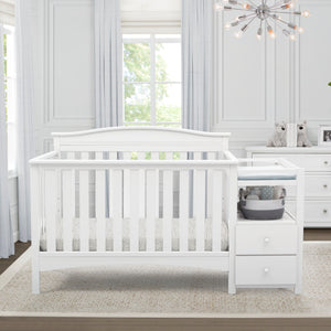 Bianca White (130) 4-Birkley Convertible Crib and Changer