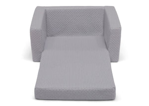 iComfort Grey (5080) 5-iComfort Memory Foam Flip-Out 2-in-1 Convertible Chair to Lounger for Kids