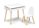 Bianca White (130) 2-Ollie Lift-Top Desk and Chair Set for Toddlers & Up