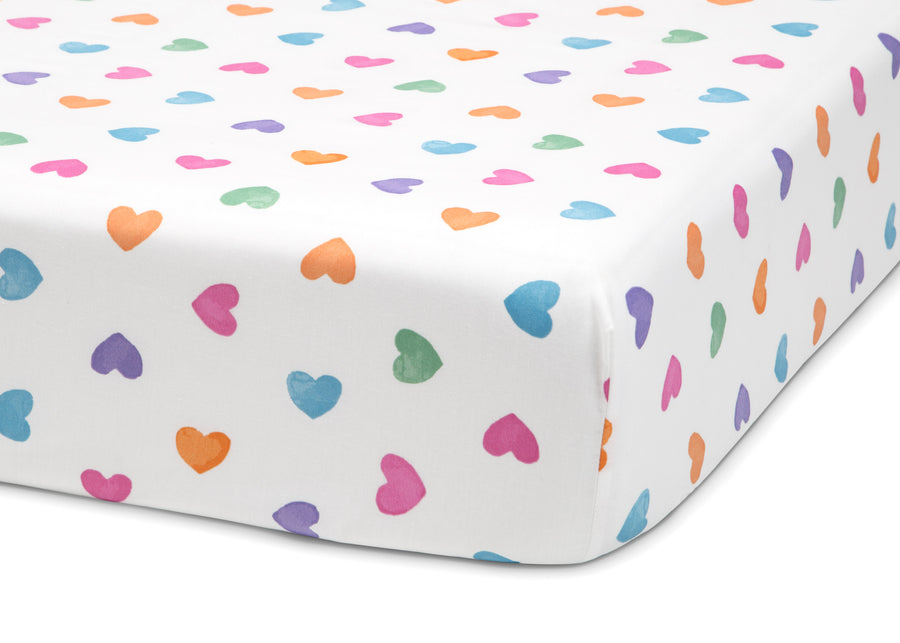 Hearts (3014) 4-Hearts Printed 3-Piece Twin Sheet Set