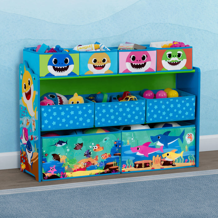 Baby Shark (1127) 2-Baby Shark Deluxe 9 Bin Design and Store Toy Organizer