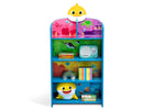 Baby Shark (1127) 2-Baby Shark Wooden Playhouse 4-Shelf Bookcase for Kids