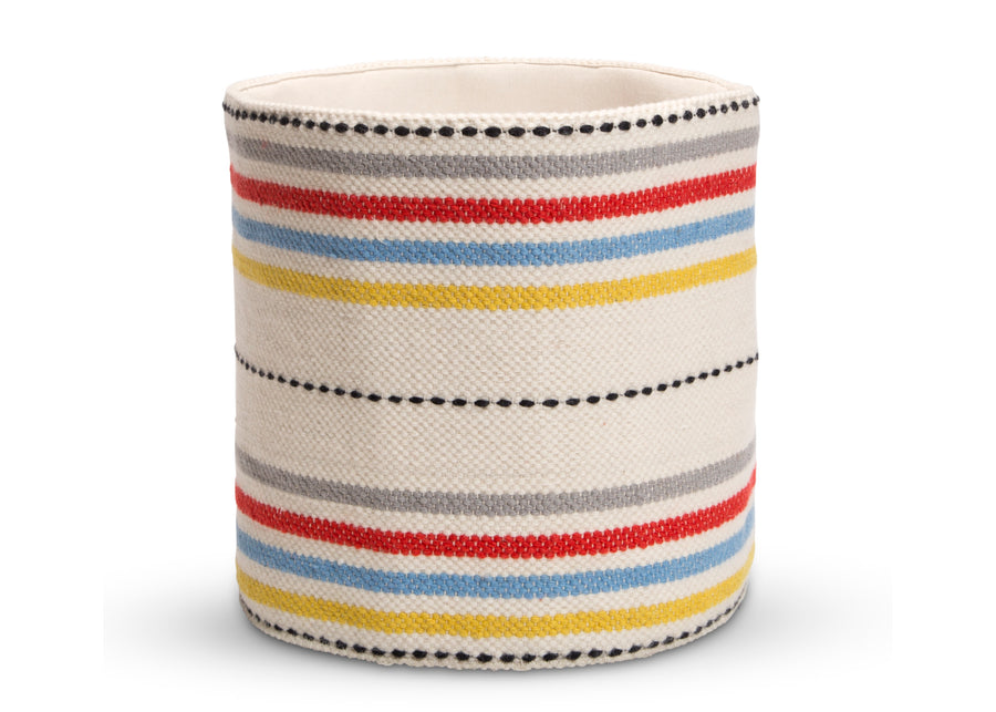 Assorted (999) 2-Bright Stripes Handwoven Basket