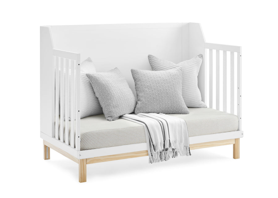 Bianca White with Natural (123) 7-babyGap Oxford 6-in-1 Convertible Crib