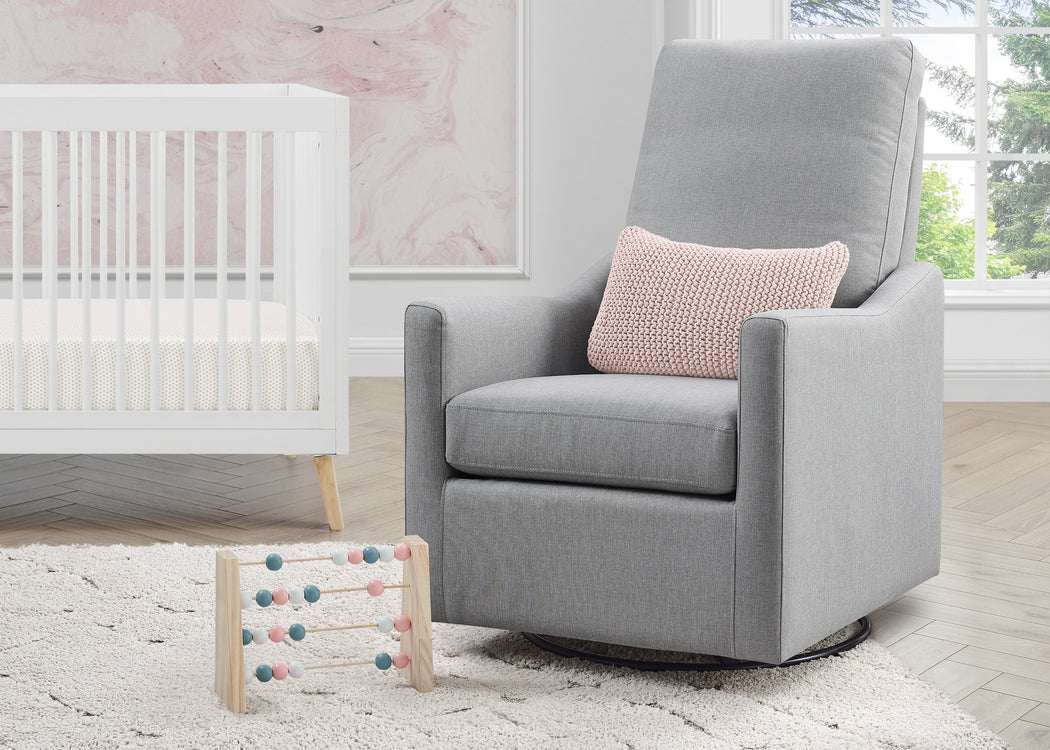 Adley Nursery Glider Swivel Rocker ChairFrench Grey (1304)