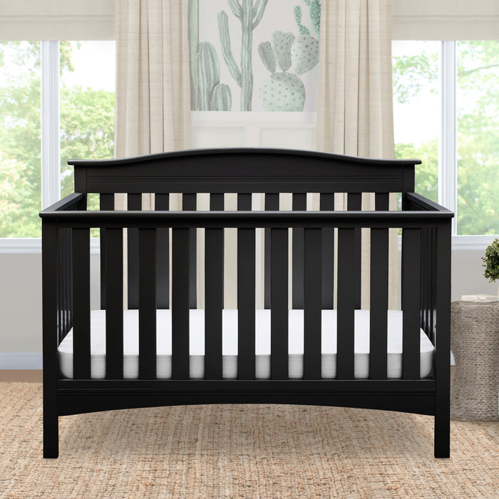 Black (001) 0-Baker 4-in-1 Convertible Crib