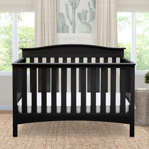 Black (001) 5-Baker 4-in-1 Convertible Crib