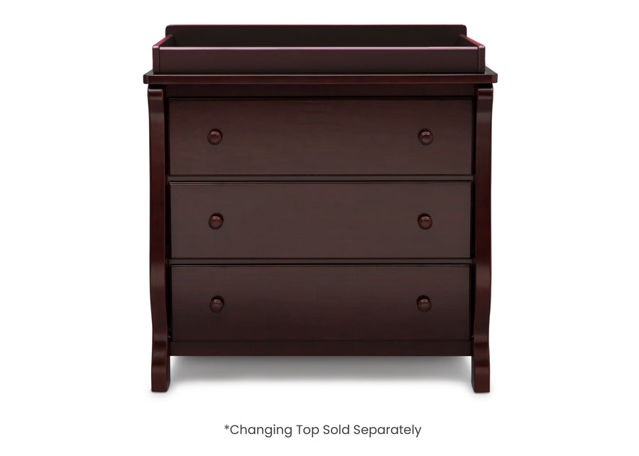 Espresso Cherry (205) 9-Universal 3 Drawer Dresser