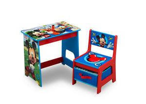 Mickey Hot Dog (1054) 5-Mickey Mouse 4-Piece Room-in-a-Box Bedroom Set - Includes Toddler Bed, Toy Bin & Desk with Chair