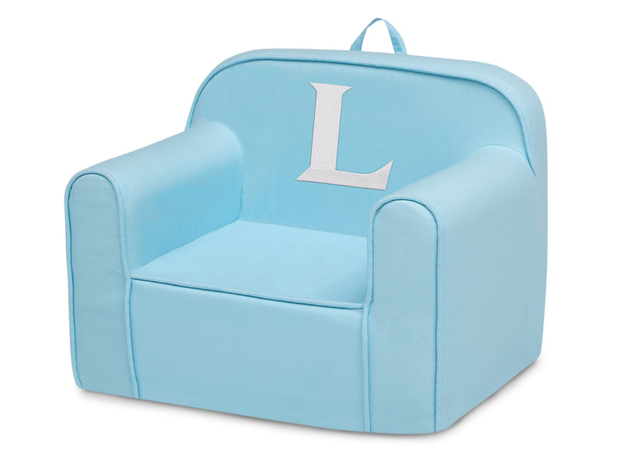 L 48-Personalized Monogram Light Blue Cozee Chair