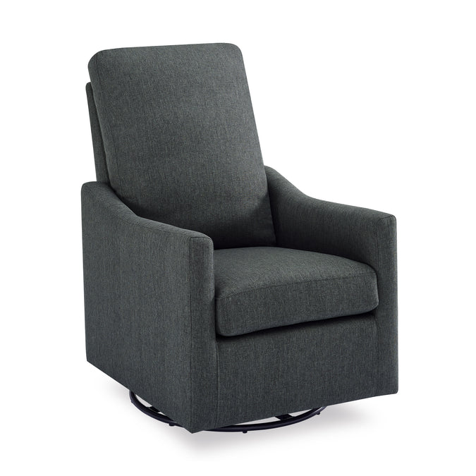 DCB: Charcoal Grey (931) 16-Adley Nursery Glider Swivel Rocker Chair