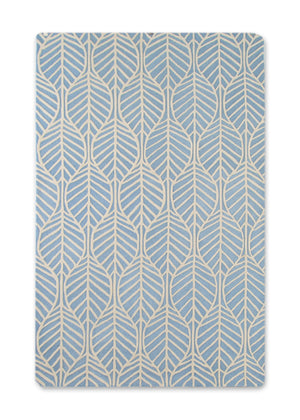 Assorted (999) 3-Blue Palm Hand-Tufted 100% Wool Area Rug 5x8