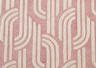 Pink and Grey (929) 4-Rose Links Hand-Tufted Wool Blend Area Rug 5x8