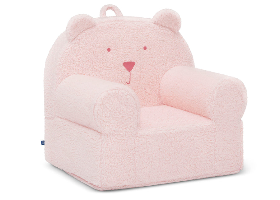 Blush Pink (1379) 8-babyGap Sherpa Bear Chair