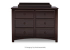 Dark Chocolate (207) 2-Summit 6 Drawer Dresser