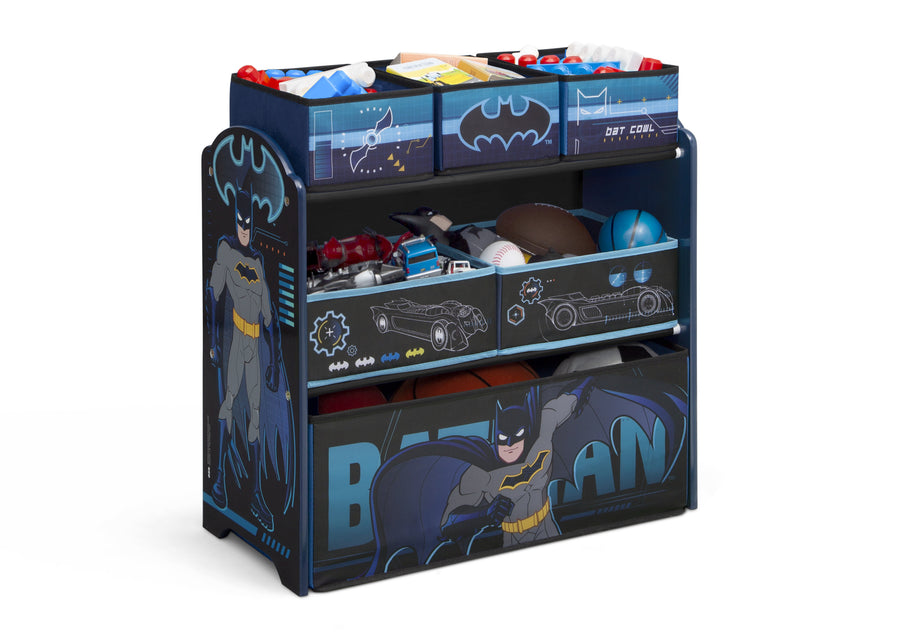 Batman (1200) 3-Batman 6 Bin Design and Store Toy Organizer