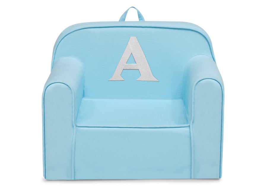 A 2-Personalized Monogram Light Blue Cozee Chair