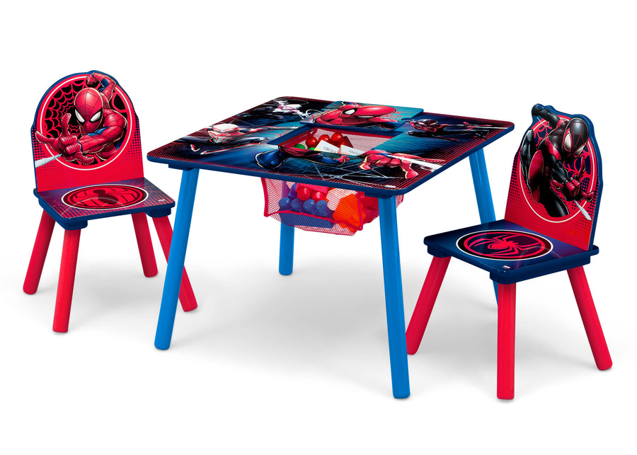 Spider-Man (1163) 4-Spider-Man Table and Chair Set With Storage