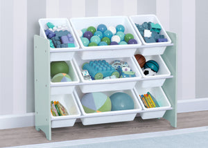 Mint (573C) 0-MySize 9 Bin Plastic Toy Organizer