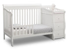 Bianca White (130) 16-Princeton Junction Convertible Crib and Changer