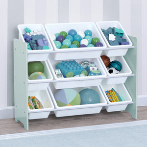 Mint (573C) 1-MySize 9 Bin Plastic Toy Organizer