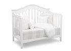 Textured White (1349) 6-Farmhouse 6-in-1 Convertible Baby Crib