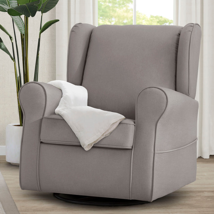 French Grey (1304) 1-Reston Nursery Glider Swivel Rocker Chair