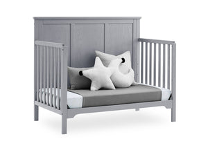 Textured Grey (1450) 23-Sweet Beginnings Sage Flat Top 6-in-1 Convertible Crib