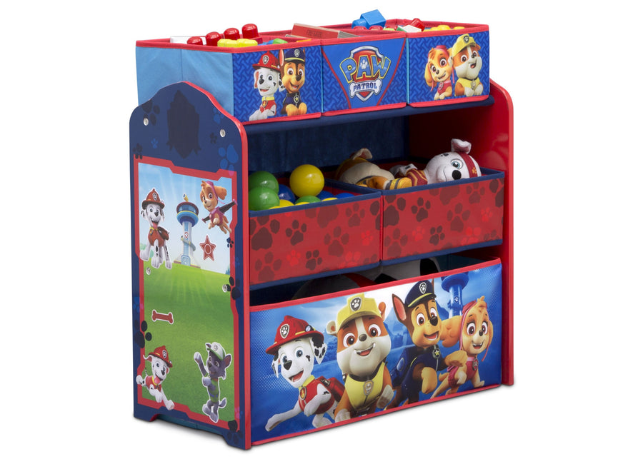 Paw Patrol (1121) 4-Nick Jr. PAW Patrol 4-Piece Playroom Solution  – Set Includes Table and 2 Chairs and 6-Bin Toy Organizer