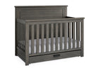 Rustic Grey (084) 12-Caden 6-in-1 Convertible Crib with Trundle Drawer