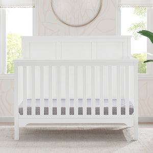Textured White (1349) 22-Sweet Beginnings Sage Flat Top 6-in-1 Convertible Crib